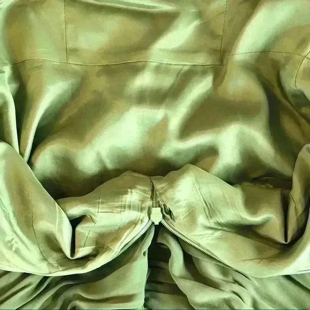 Green Ruched Mini Dress - Picture 7 of 8